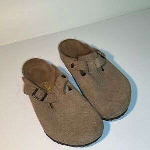 Birkenstock Boston Taupe Clogs